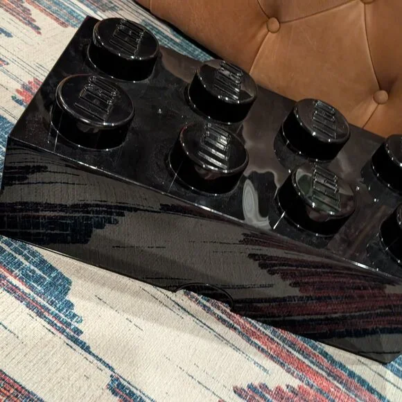 8-Stud Lego storage brick - black - Picture 2 of 2